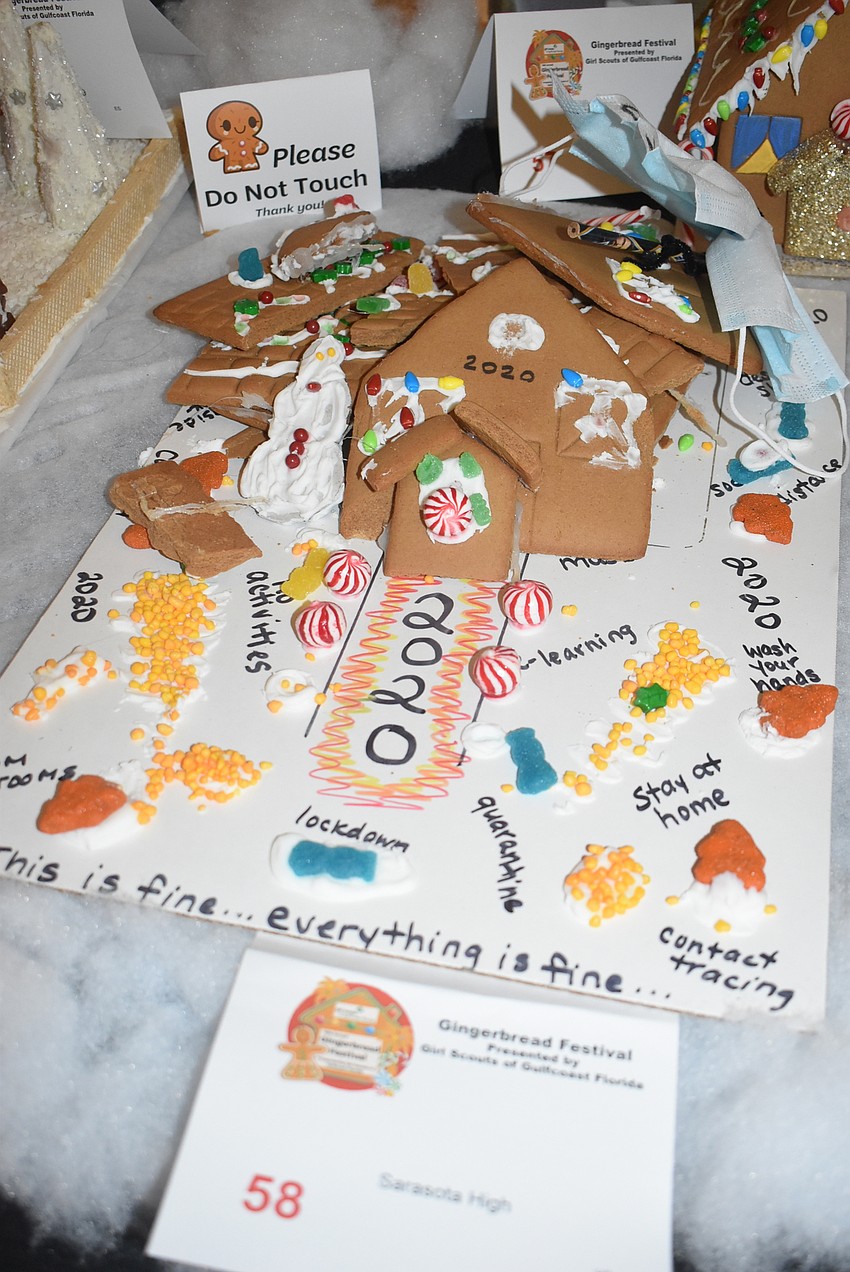 This gingerbread house called 