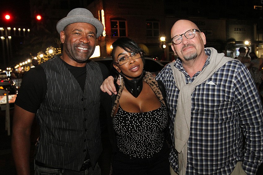 Frank Wright with Lashana and Brian Kaminsky
