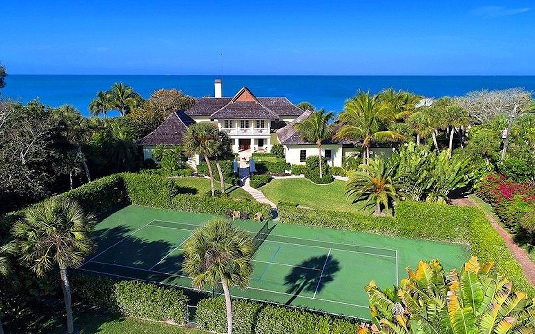 2613 Casey Key Road was built in 1980. It has four bedrooms, four-and-a-half baths, a pool and 4,865 square feet.