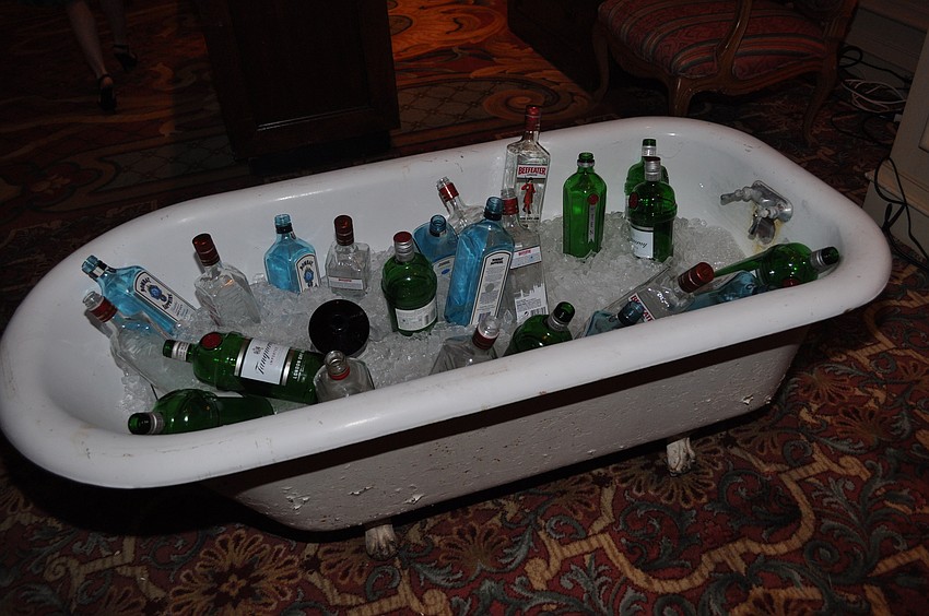 What better way to celebrate than with a bathtub full of gin?