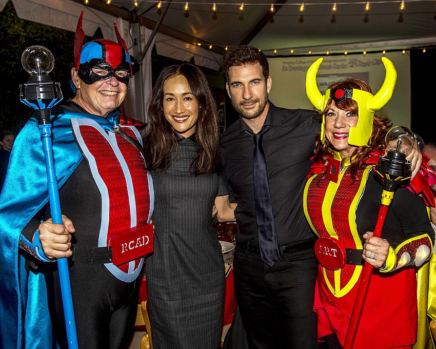 Larry Thompson, Maggie Q, Dylan McDermott and Pat Thompson