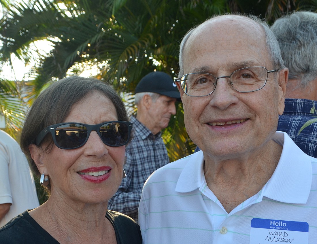 Patricia and Ward Maxson at a Longboat Key event in 2016.