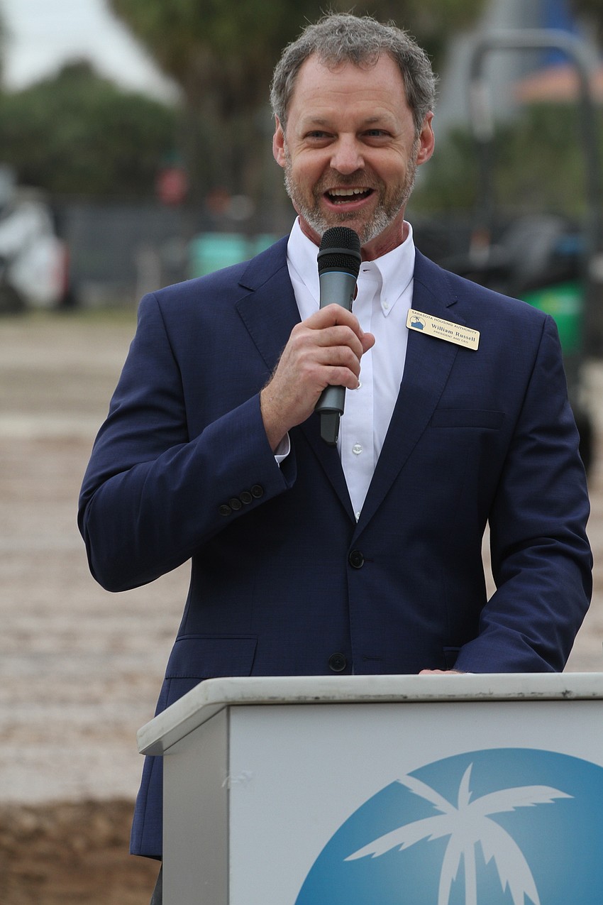 Sarasota Housing Authority president and CEO William Russell thanked the crowd for their support with the project.