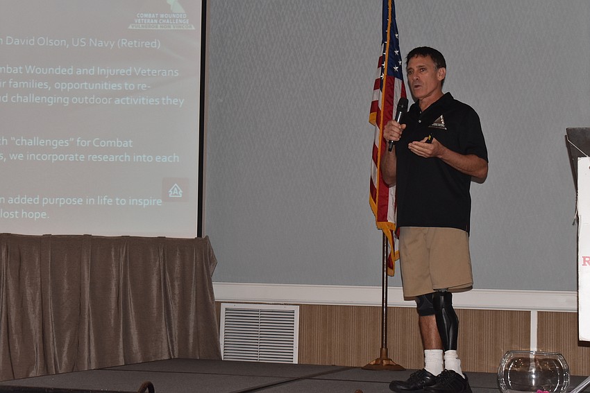 Andrew Lourake spoke about Combat Wounded Veteran Challenge.
