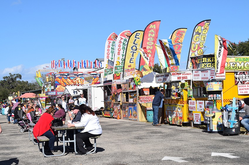Fair-goers can enjoy classic fair foods from funnel cakes to corn dogs to pizza and more.