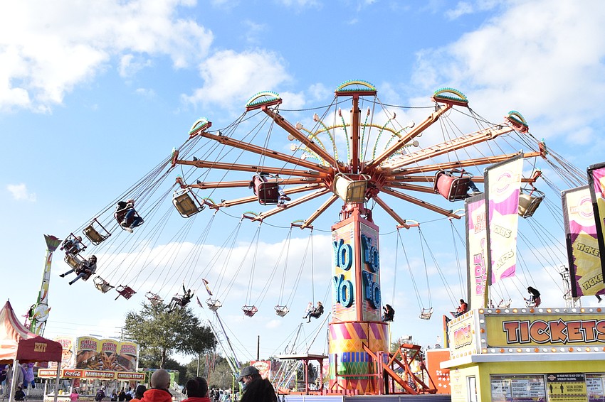 The Manatee County Fair midway is filled with dozens of rides, games and entertainment for people to enjoy.