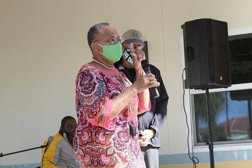 Glenda Williams introduced several members to speak.