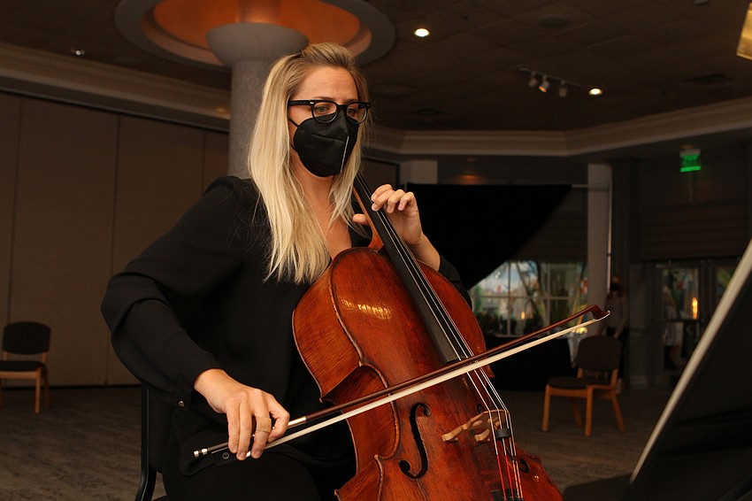 Natalie Helm played cello.