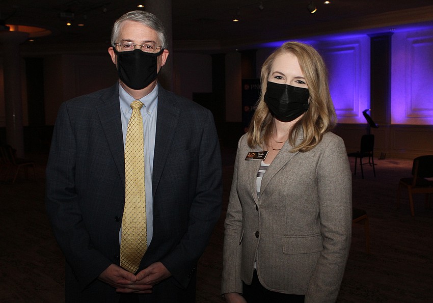 Sarasota Orchestra CEO Joe McKenna and Nicole Eibe