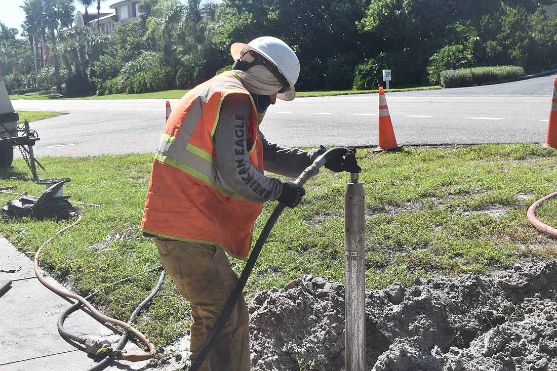 The town of Longboat Key plans to have its $49.1 million underground utilities project finished by the end of 2022.