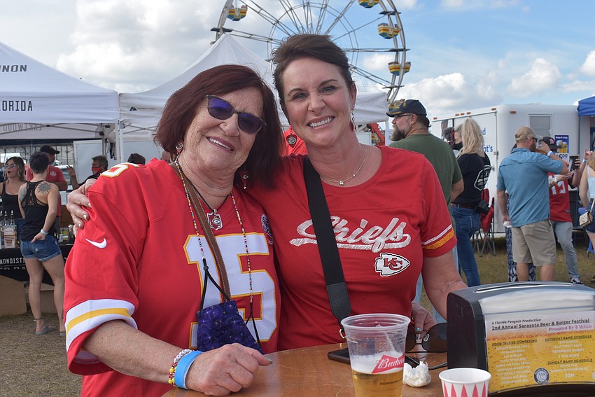 Kansas City-area resident Virginia Hamilton visits her daughter, Sarasota resident Tina Hill and Hill's fiancee, Todd Moore(not pictured). Before last year, Hamilton had been waiting a long time for the Chiefs to win a Super Bowl.