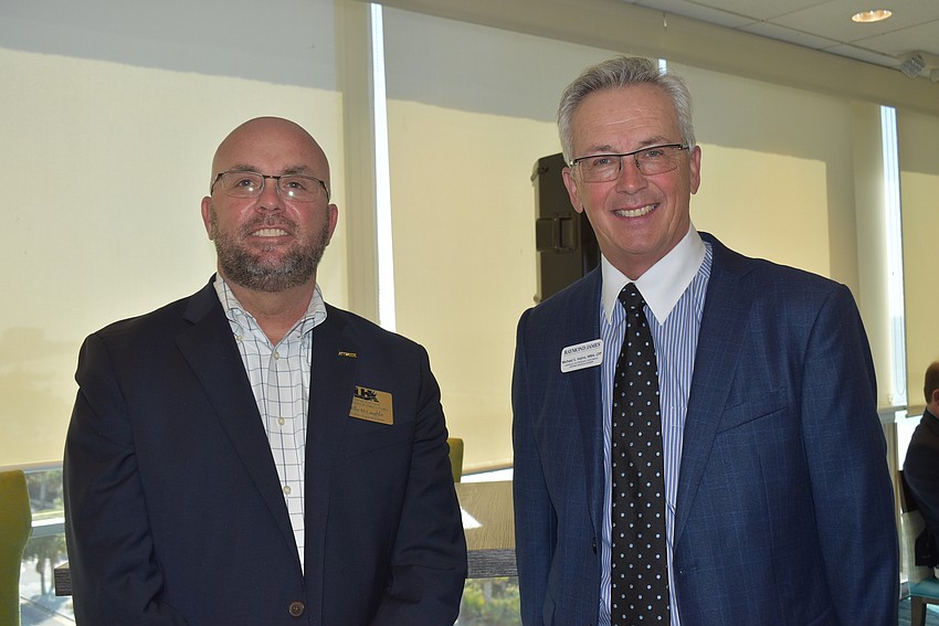 New chairman of the board Willie McLaughlin and Michael Vejins