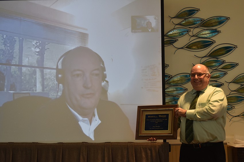 Don Borden, first in Small Business Person of the Year (10 or less employees) with Brad Marner.