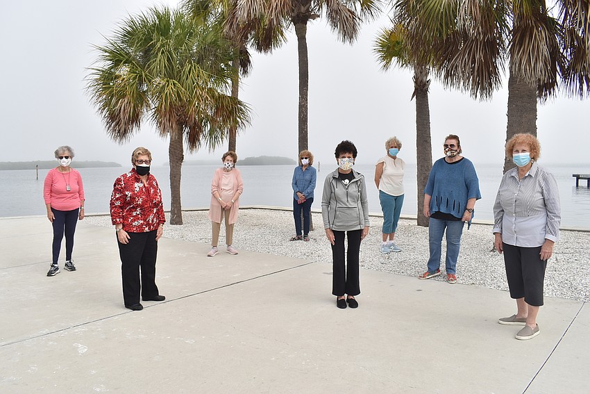 Joann Goldwater, Elise Galinsky, Sharon Schreiber, Lois Barson, Barbara Pressman, Suzanne Schuster, Maxine Tauber and Gloria Feibus
