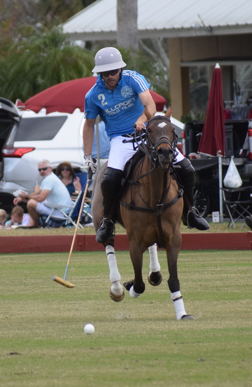 Hillcroft's Herndon Radcliff breaks away from the pack as he drives toward the goal.
