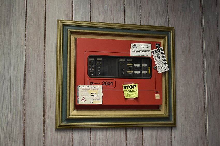 With an extra frame, the security panel in the office became a little fancier.