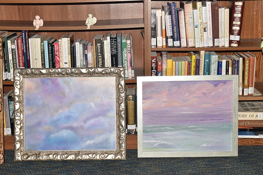 Two watercolor water scenes.