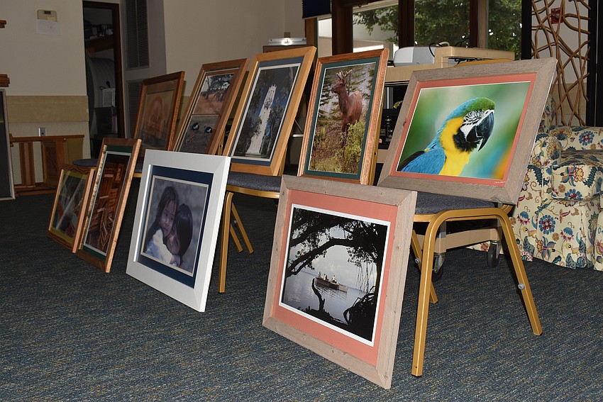 When hanging up the art, Torres faced a Tetris-like puzzle of placement.