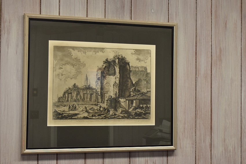 Torres modeled some of the art in her office.