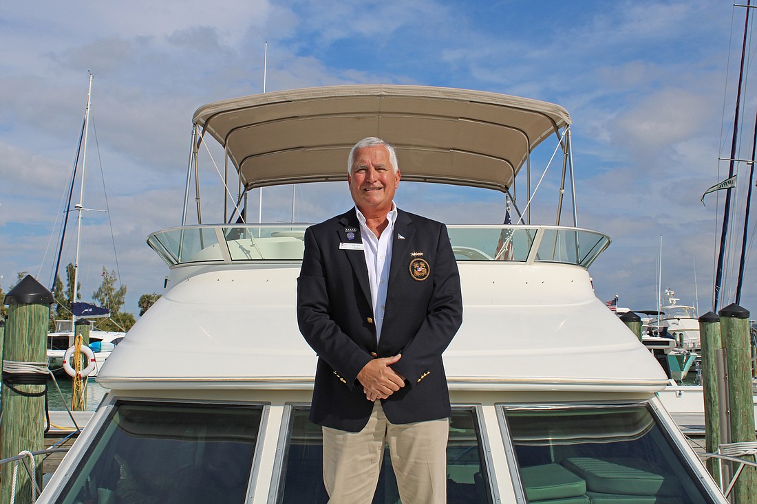 Brian Will has assumed title of Sarasota Yacht Club&#39;s new Commodore. Courtesy Photo Emma Dodge.