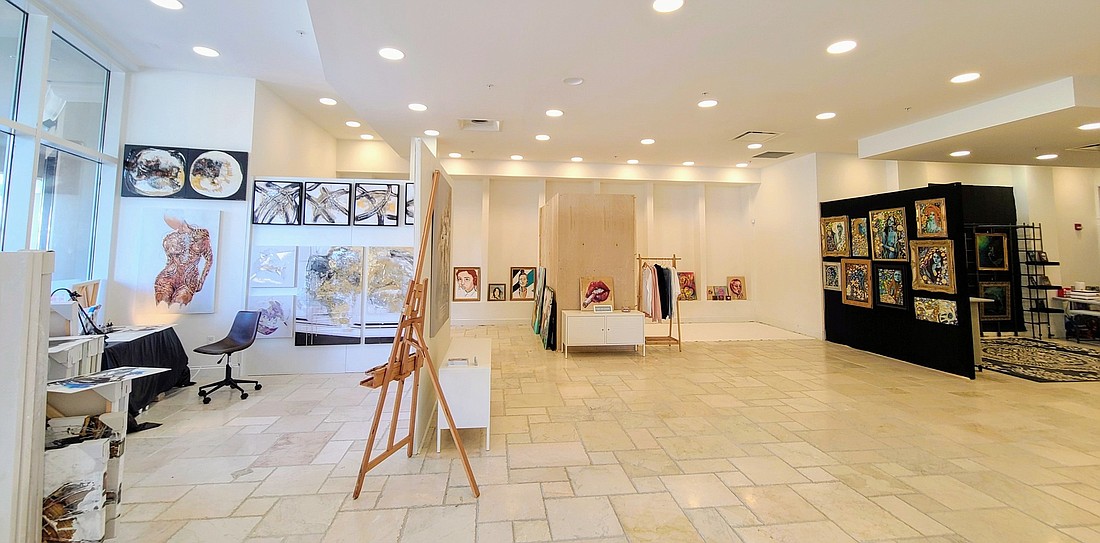 Zero Empty Spaces has reconfigured storefronts such as this one in Hallandale Beach to create studio space for artists to rent on a month-to-month basis. Photo courtesy Zero Empty Spaces.