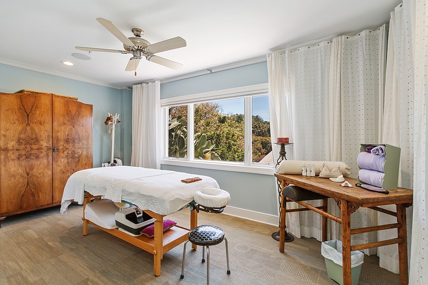 A spa and sauna are among the property's luxury features.