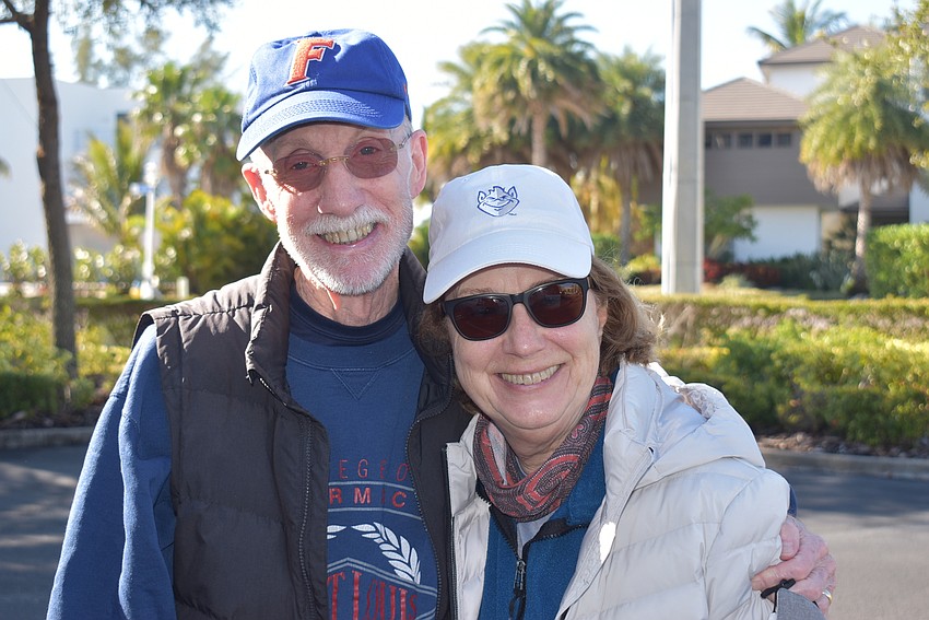 Fred and Phyllis Moore dropped off several boxes.