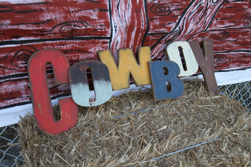 The evening had western decor and attire.