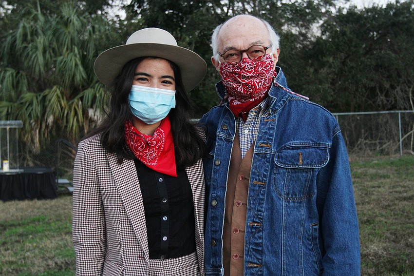 Leonela Tase Sueiro and Board Chair Lee DeLieto