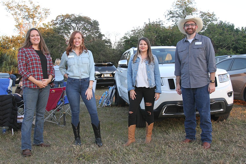 Club Blue sponsors Caprill Hembree, Kaitlyn Perez, Britney Guertin and Josh Wertheim