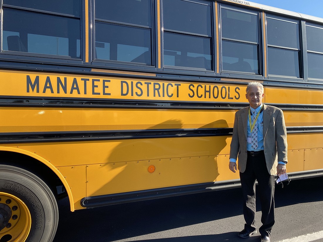 Gary Sawyer, the director of transportation and vehicle maintenance for the School District of Manatee County, says an electric bus could be an exciting adventure and learning experience for the district. Courtesy photo.