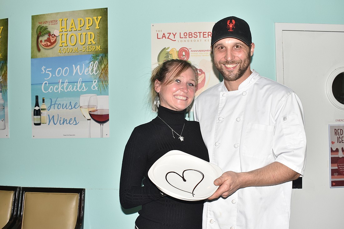 Michelle and Chris Reed, manager and chef of the Lazy Lobster and husband and wife.