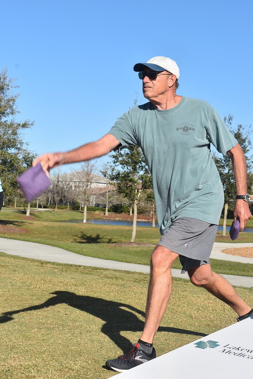 Central Park resident Jerry Cote enjoys the camaraderie found at Casual Cornhole. He said it's been hard to meet with people recently because of the COVID-19 pandemic.