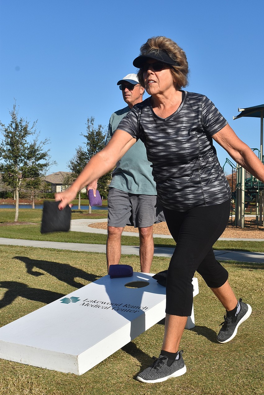 Indigo resident Judy Anastasia started going to Casual Cornhole after joining the Ranch Nites Cornhole league, hosted by MVP Sports and Social at Sarasota Polo Club, last year.