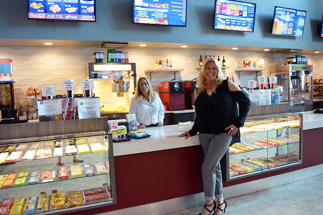 Sarasota Film Society President Renee Baggott and Vice President Trisha Calandra will be welcoming people back to Lakewood Ranch Cinema during the Save Our Cinemas fundraiser. They hope to reopen the theater April 1. File photo.