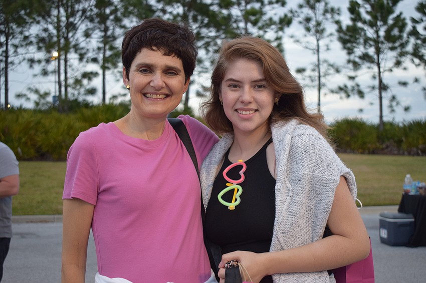 Osprey's Susan Pohlmann spends time with her future daughter-in-law Leslie Carol.