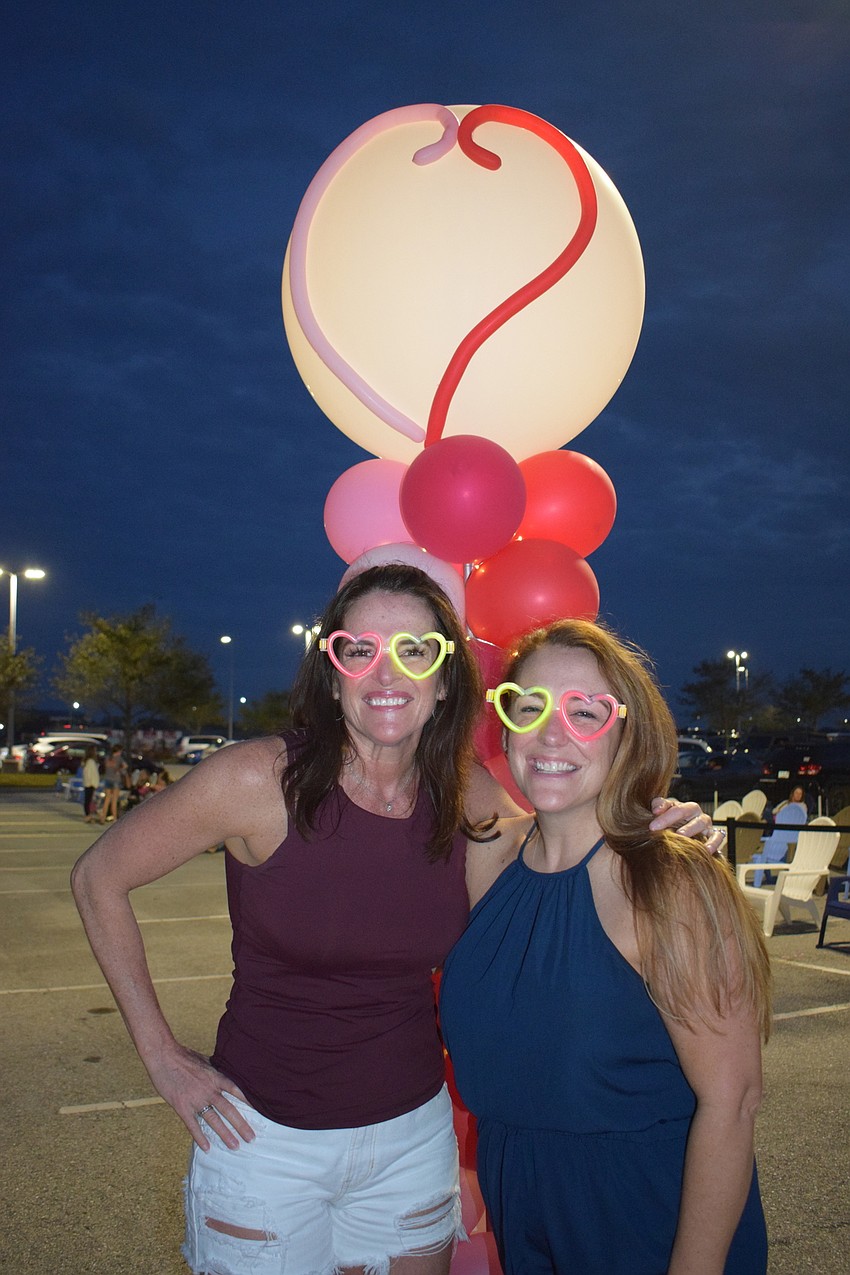 Parrish's Dede Booth and Lisa Lehnert get in the 