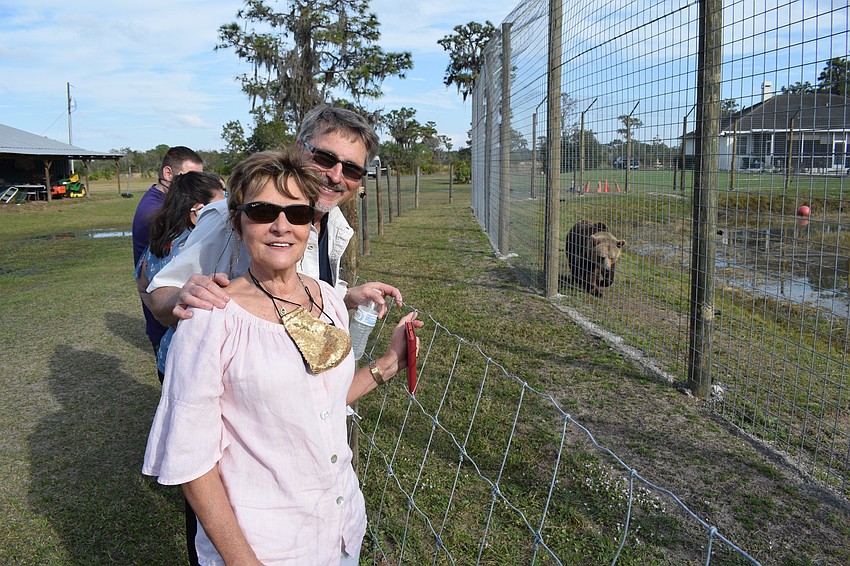 Martin and Mary Caraich of Del Webb attend the event to support the bears.