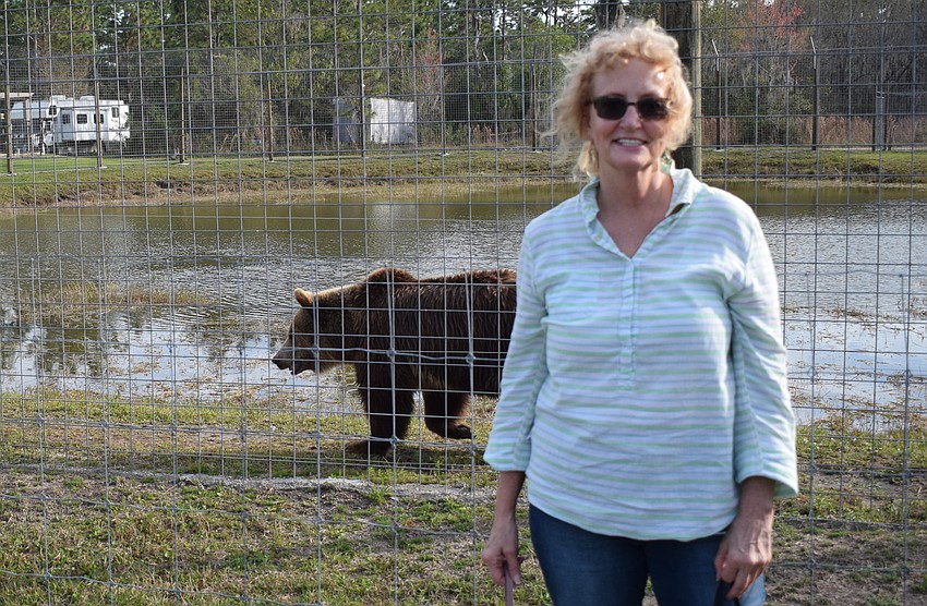 Tracy Volpe of Clearwater drove down to Myakka City to visit Bearadise because she always has loved bears.