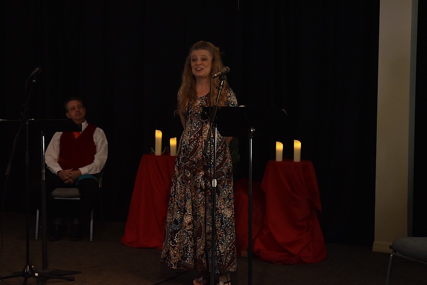 Joy Leitner kicks off the concert.