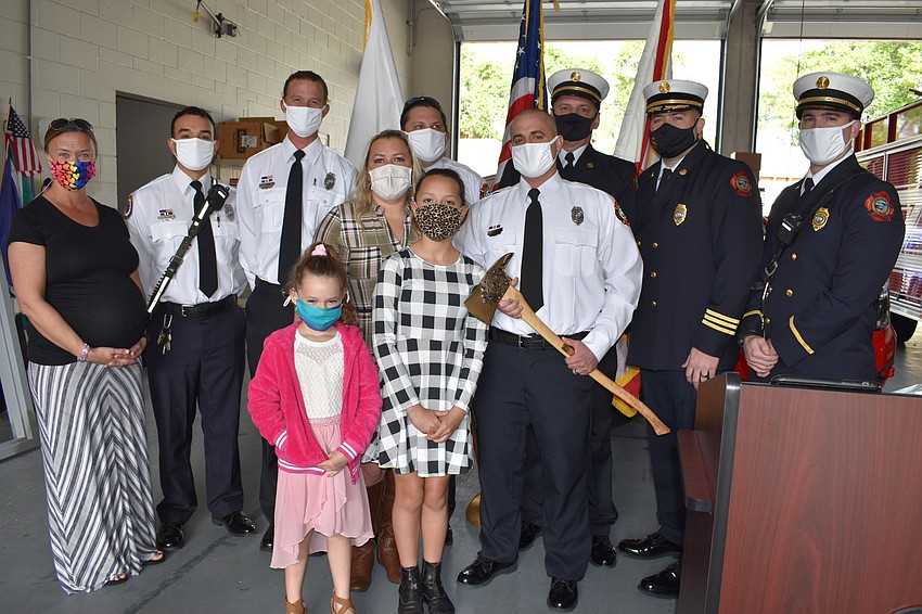 The Fire Rescue Department recognized Matt Taylor for serving the town since April 2006.