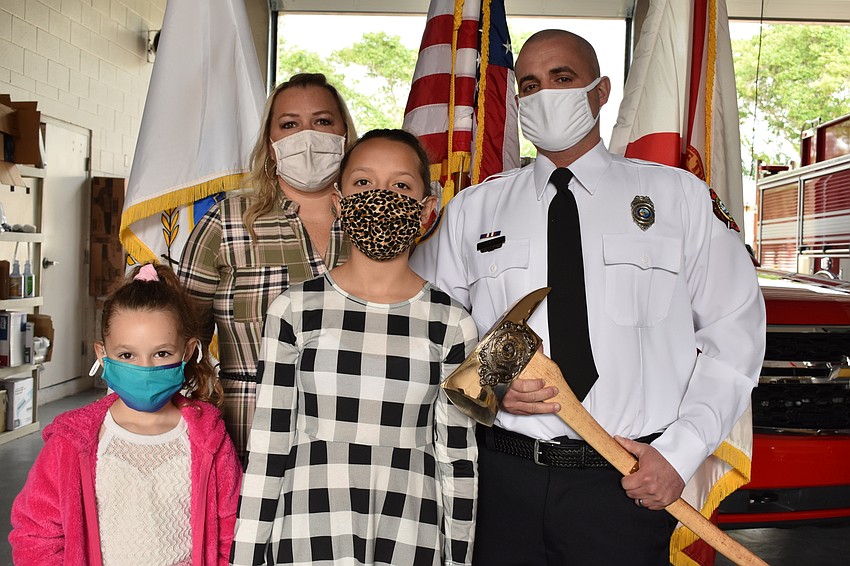 The Fire Rescue Department recognized Matt Taylor for serving the town since April 2006.