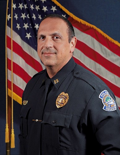 Rex Troche began his policing career in Largo in 1997 before relocating to Sarasota in 2002, where heâ€™s served in all four divisions in the Sarasota Police Department. Photo courtesy Sarasota Police Department.