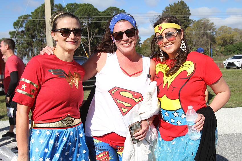 Holli Fultz, Lisa Pagano and Lindsey Forbus had a good time post-race.
