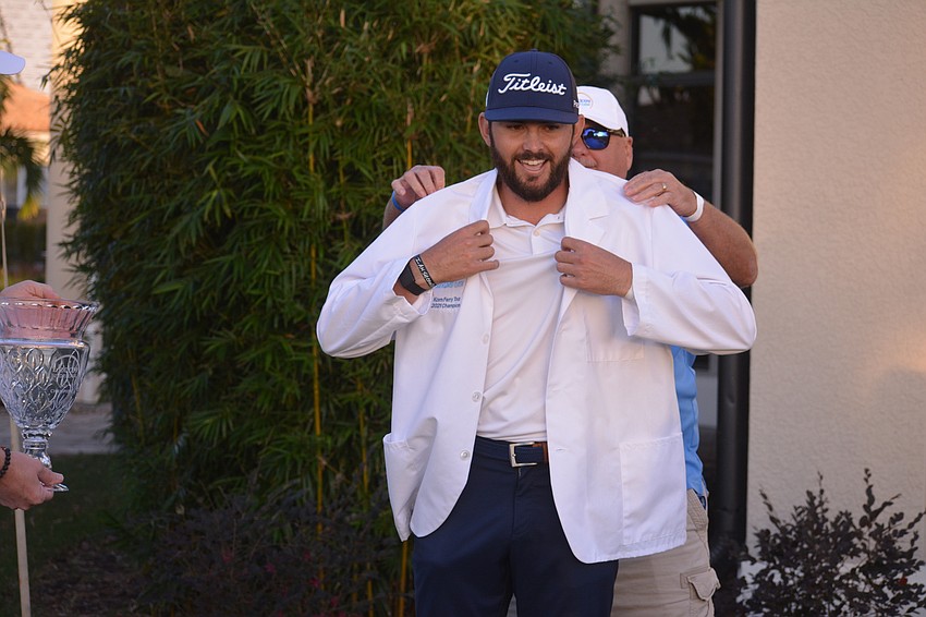 Hayden Buckley puts on the 