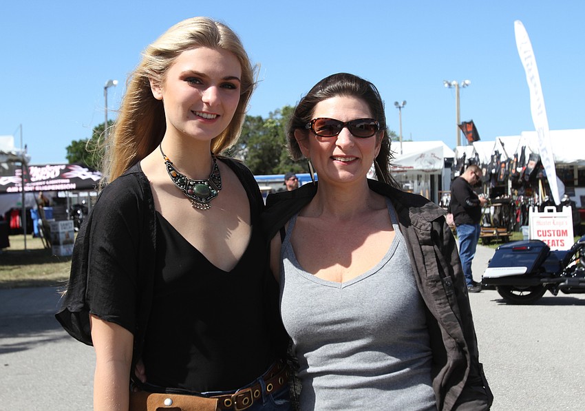 Olivia and Michelle Williams explored the fairgrounds.