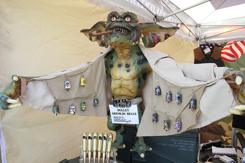 Make My Day Jewelry had its own gremlin selling wares.