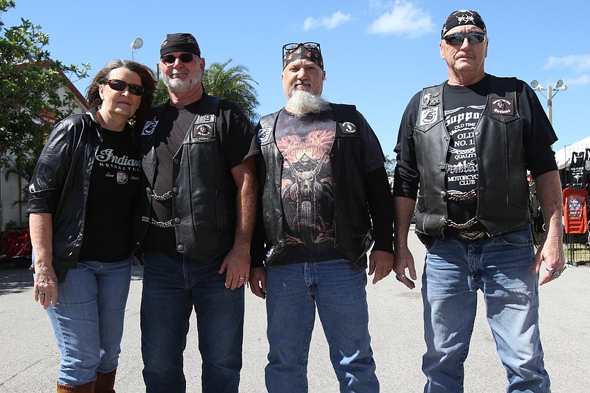 Karen George, Dennis Sauer, Dave Sarandrea and John Metz were ready for the day.