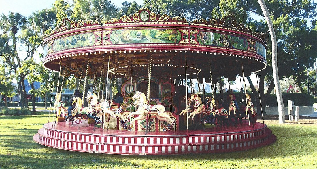 Presenters showed members of the St. Armands Business Improvement District an image of what a carousel might look like.