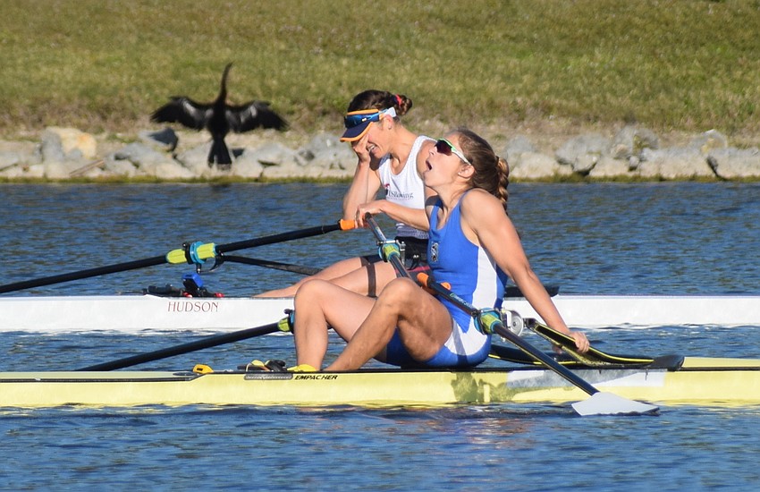 Kara Kohler, back, won her event by almost 4 seconds as Genevra Stone, the 2016 silver medalist in single scull, couldn't mount a threat.